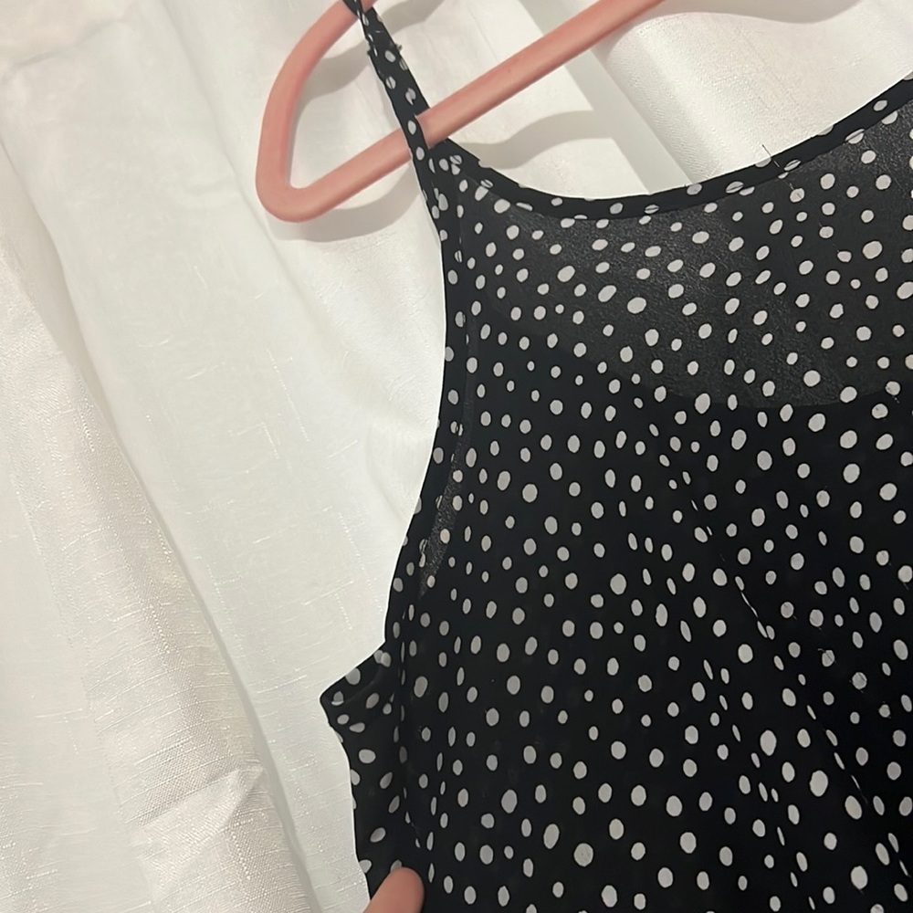 Black and white tank top